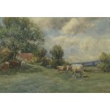 John Atkinson (Staithes Group 1863-1924): Cattle Grazing