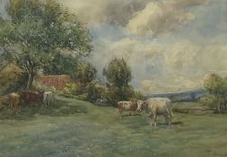 John Atkinson (Staithes Group 1863-1924): Cattle Grazing