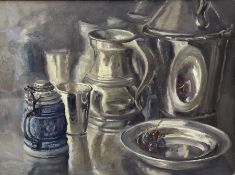 Neil Tyler (British 1945-): Still Life - 'Various White Metals'