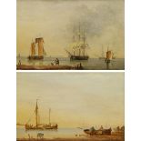 John Ward of Hull (British 1798-1849): Sailing Vessels off the Coast with Flamborough Head in the di