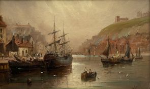 Walter Linsley Meegan (British c1860-1944): Whitby Harbour