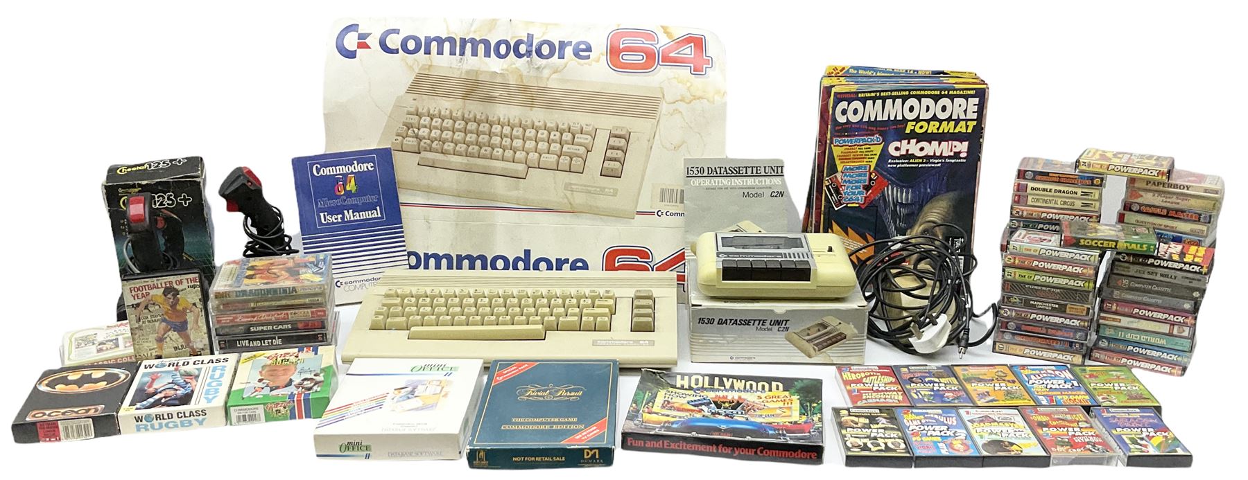 Commodore 64 games computer with boxed 1530 Datassette Unit Model C2N