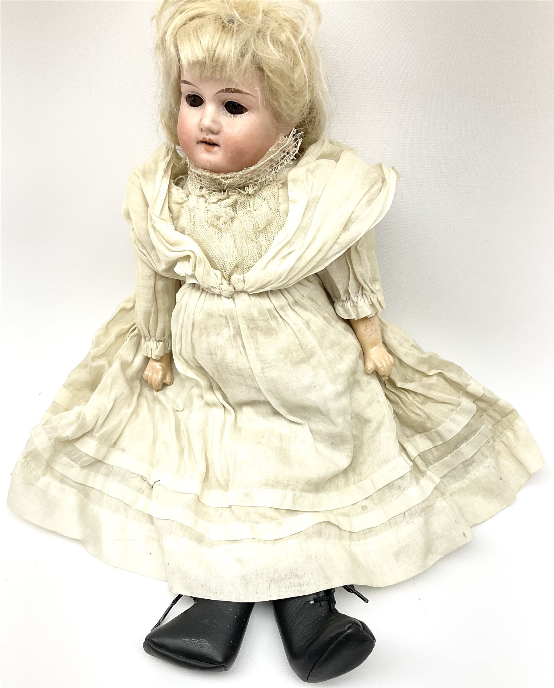 Armand Marseille Koppelsdorf bisque head doll with applied hair - Image 16 of 17