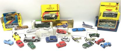 Various makers - fourteen boxed and thirteen unboxed modern die-cast models by Matchbox