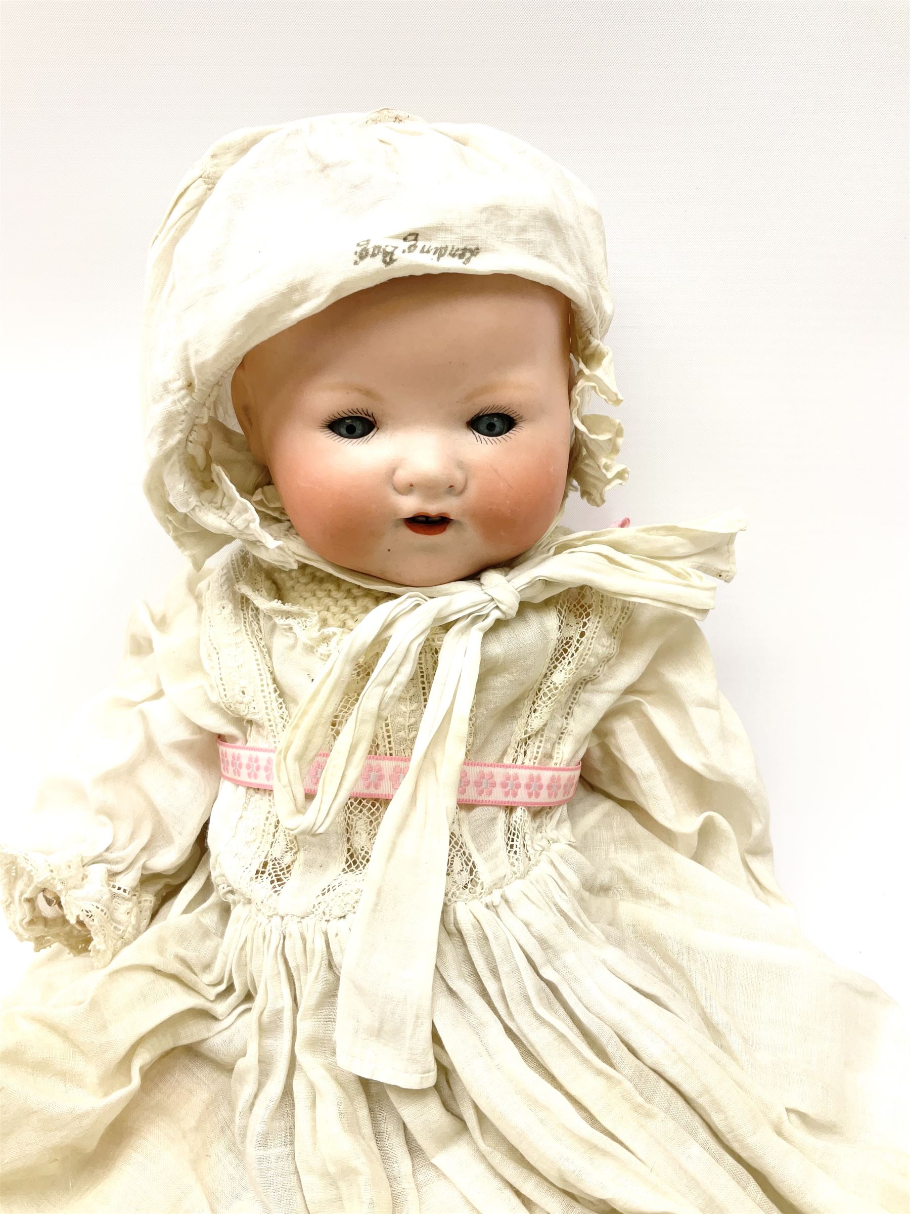 Armand Marseille Koppelsdorf bisque head doll with applied hair - Image 3 of 17