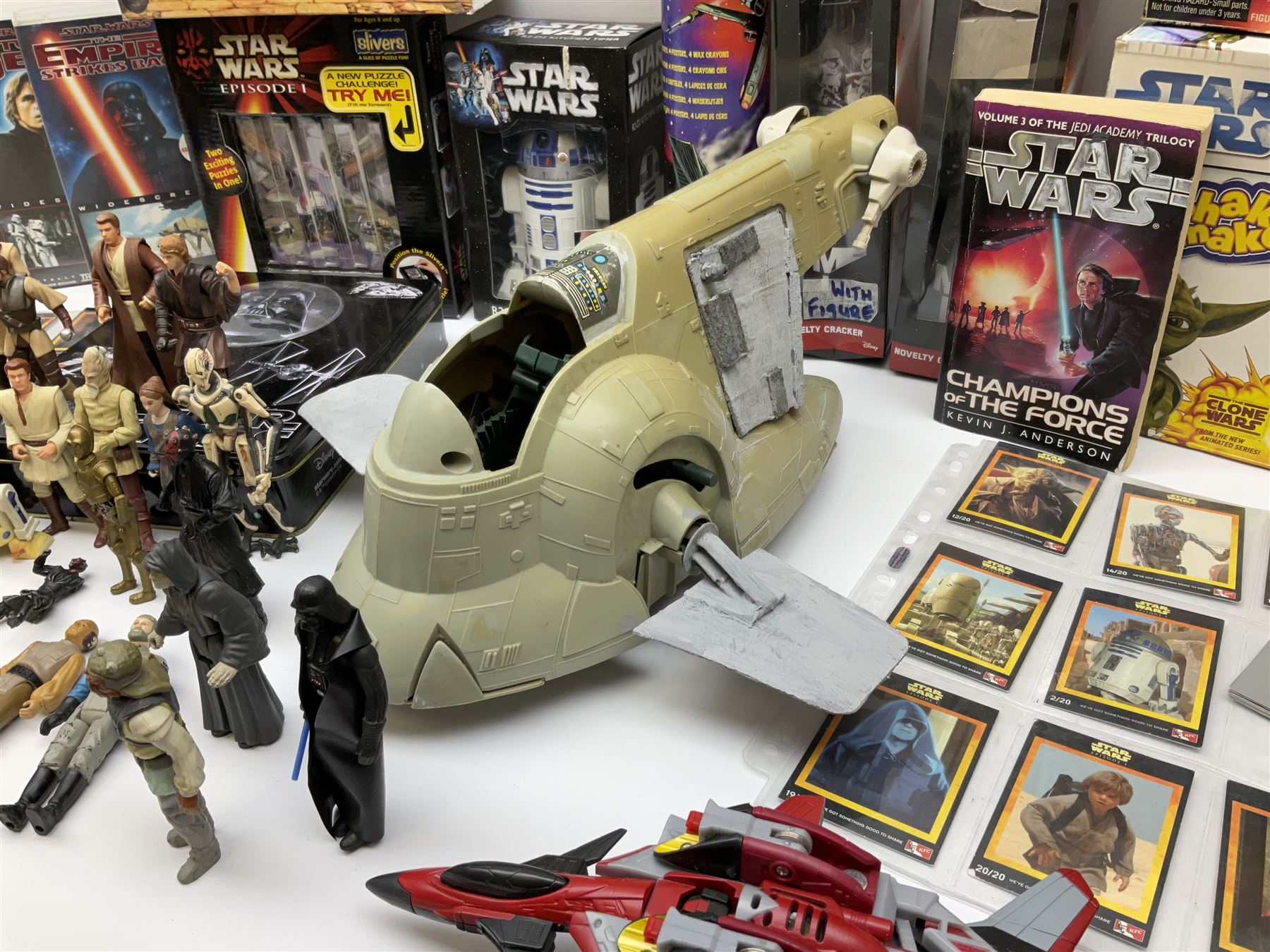 Star Wars - Boba Fett's Slave 1; various loose first period and later figures; Death Star Escape; KF - Image 11 of 12