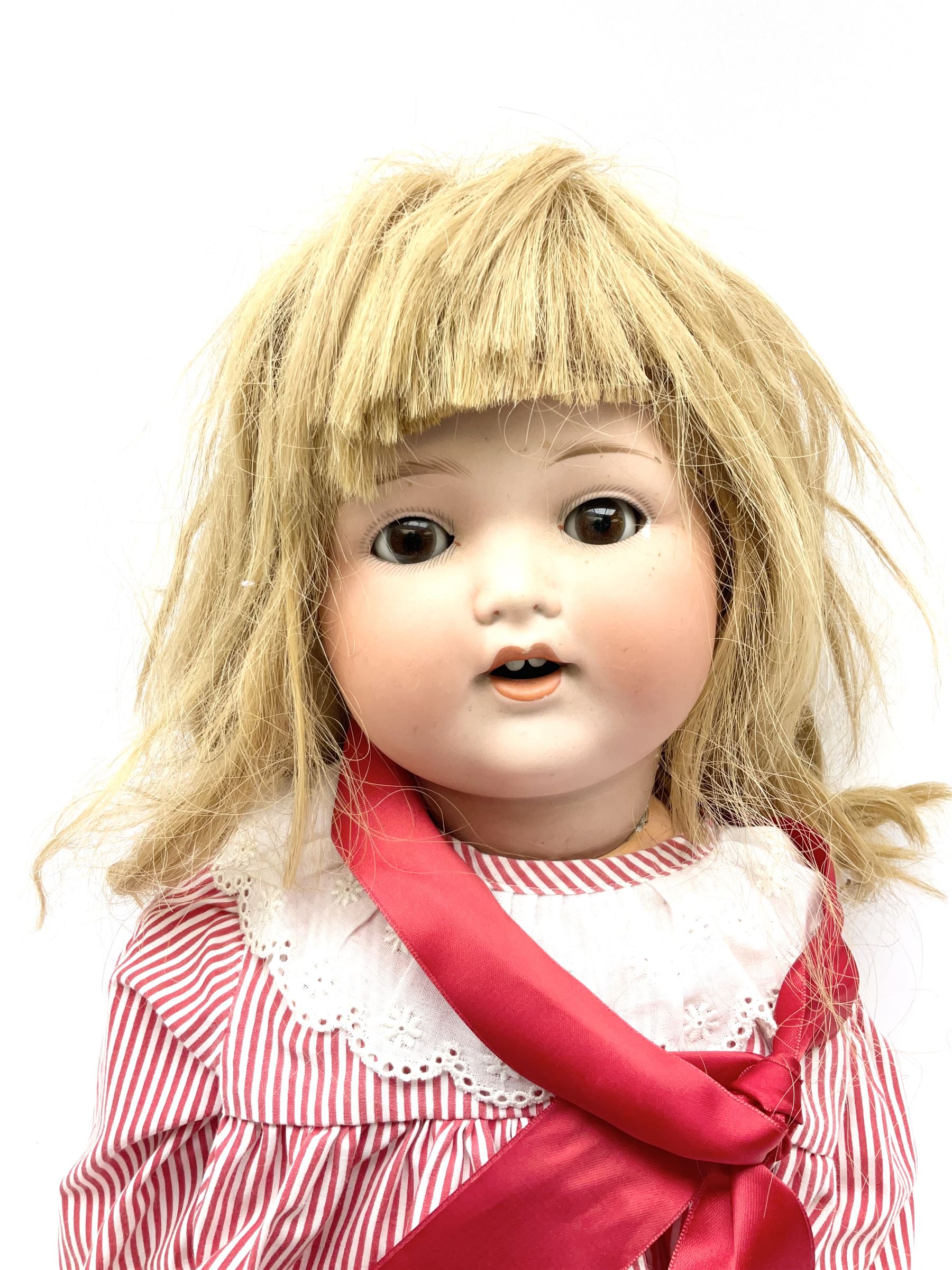 Armand Marseille Koppelsdorf bisque head doll with applied hair - Image 8 of 17