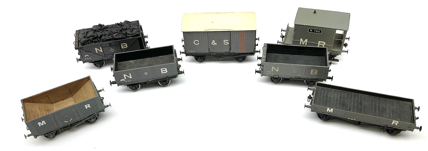 '0' gauge - three scratch-built Midland Railway wagons including brake van - Image 2 of 3