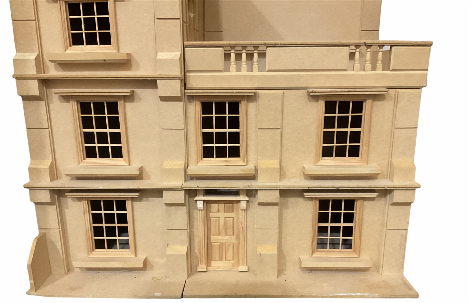 Georgian style wooden four-storey dolls house - Image 2 of 11