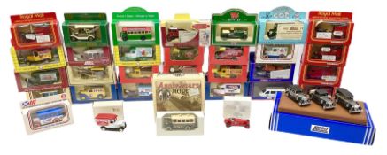 Thirty-three modern die-cast promotional and advertising models by Lledo etc including Vintage Rolls