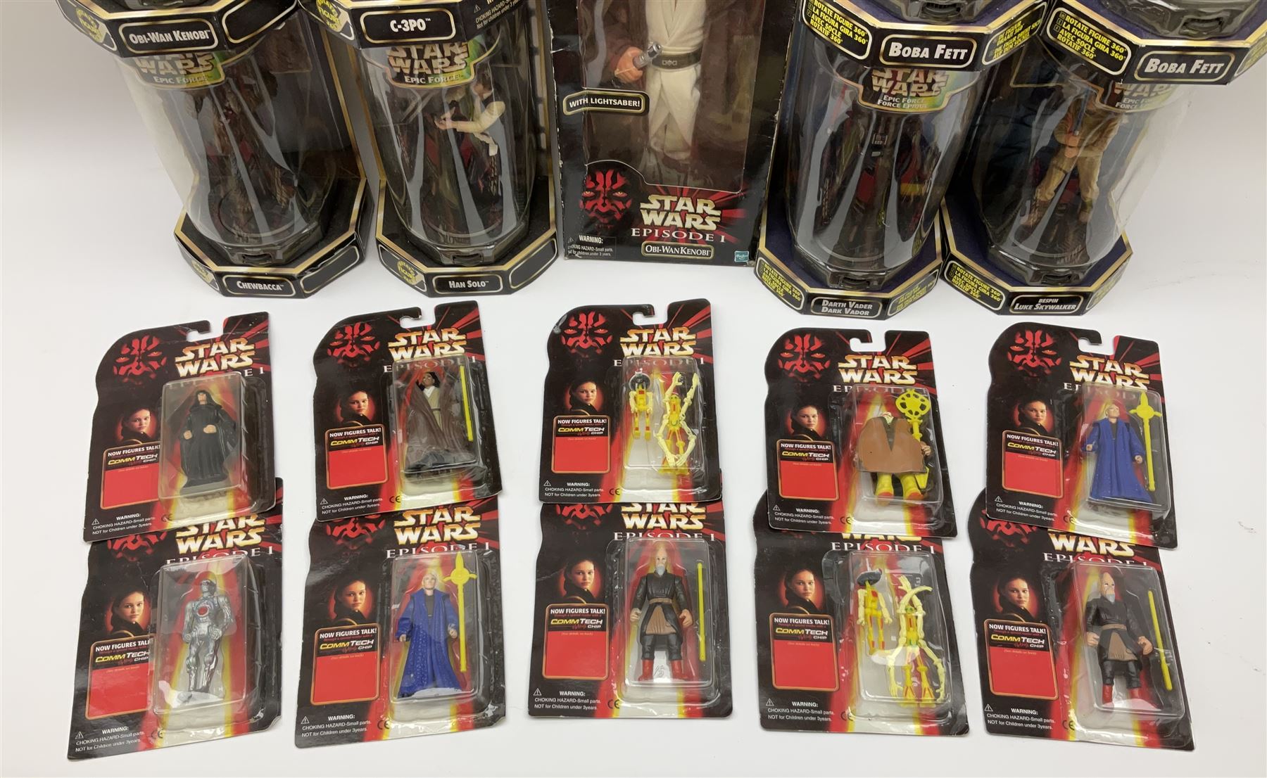 Star wars - eight Kenner rotating figures in bow-fronted boxes; Hasbro Action Collection figure of O - Image 4 of 5