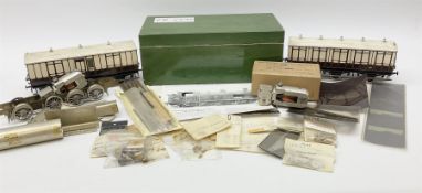 '0' gauge - part constructed Caledonian Railway 0-8-0 Tank locomotive kit with photographs but no in