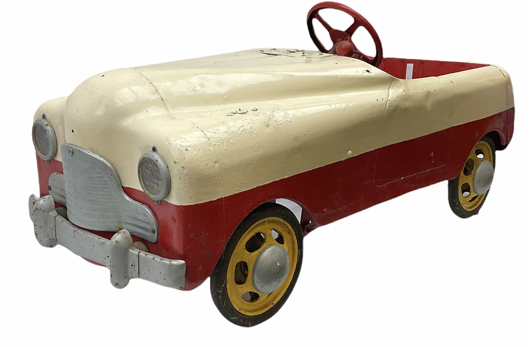 1950s child's tin-plate pedal car