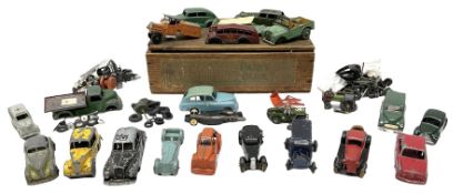 Various Makers - eleven unboxed and playworn early die-cast models