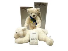 Merrythought - two modern limited edition bears comprising 'Nanook The Polar Bear Club' No.213/2450;