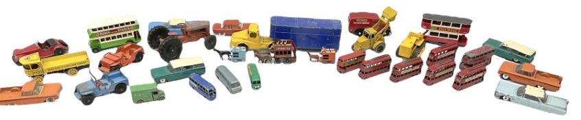 Lone Star and Lesney/Matchbox - thirty-two unboxed and playworn models including tractor; furniture