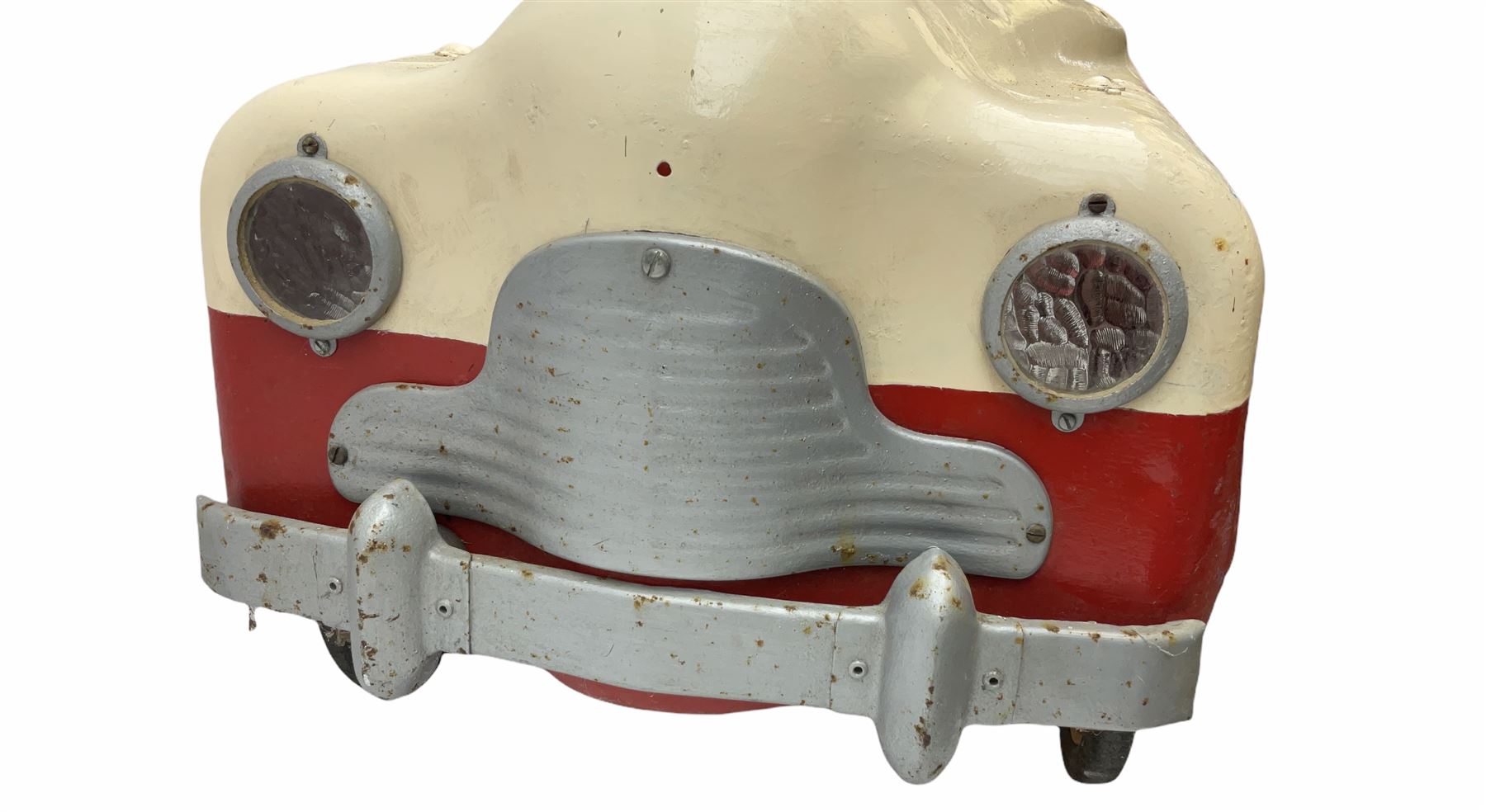 1950s child's tin-plate pedal car - Image 5 of 10