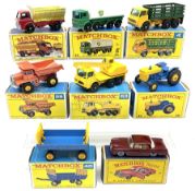 Matchbox - eight '1-75' series models comprising 4d Stake Truck