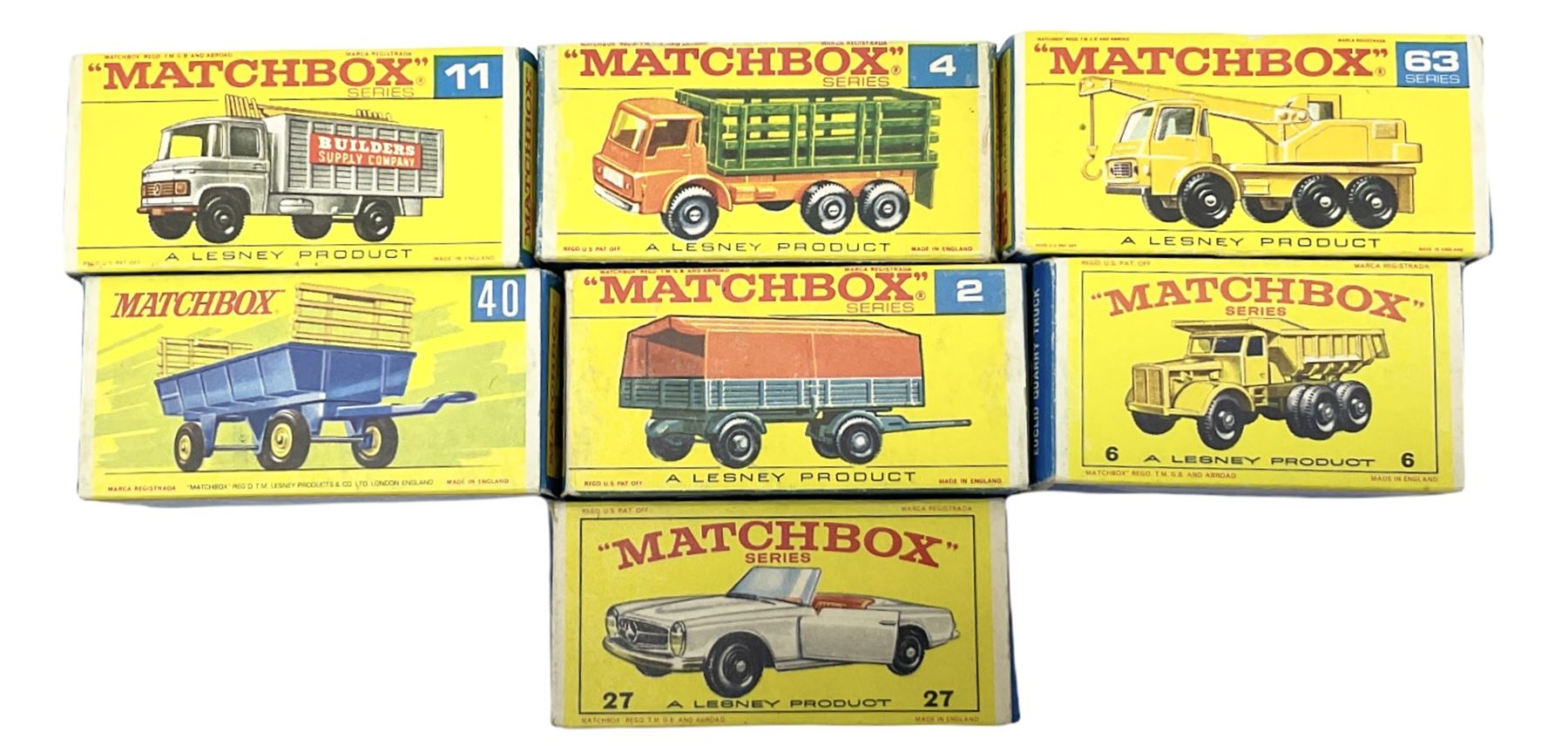 Matchbox - seven '1-75' series models comprising 2d Mercedes Trailer - Image 5 of 6