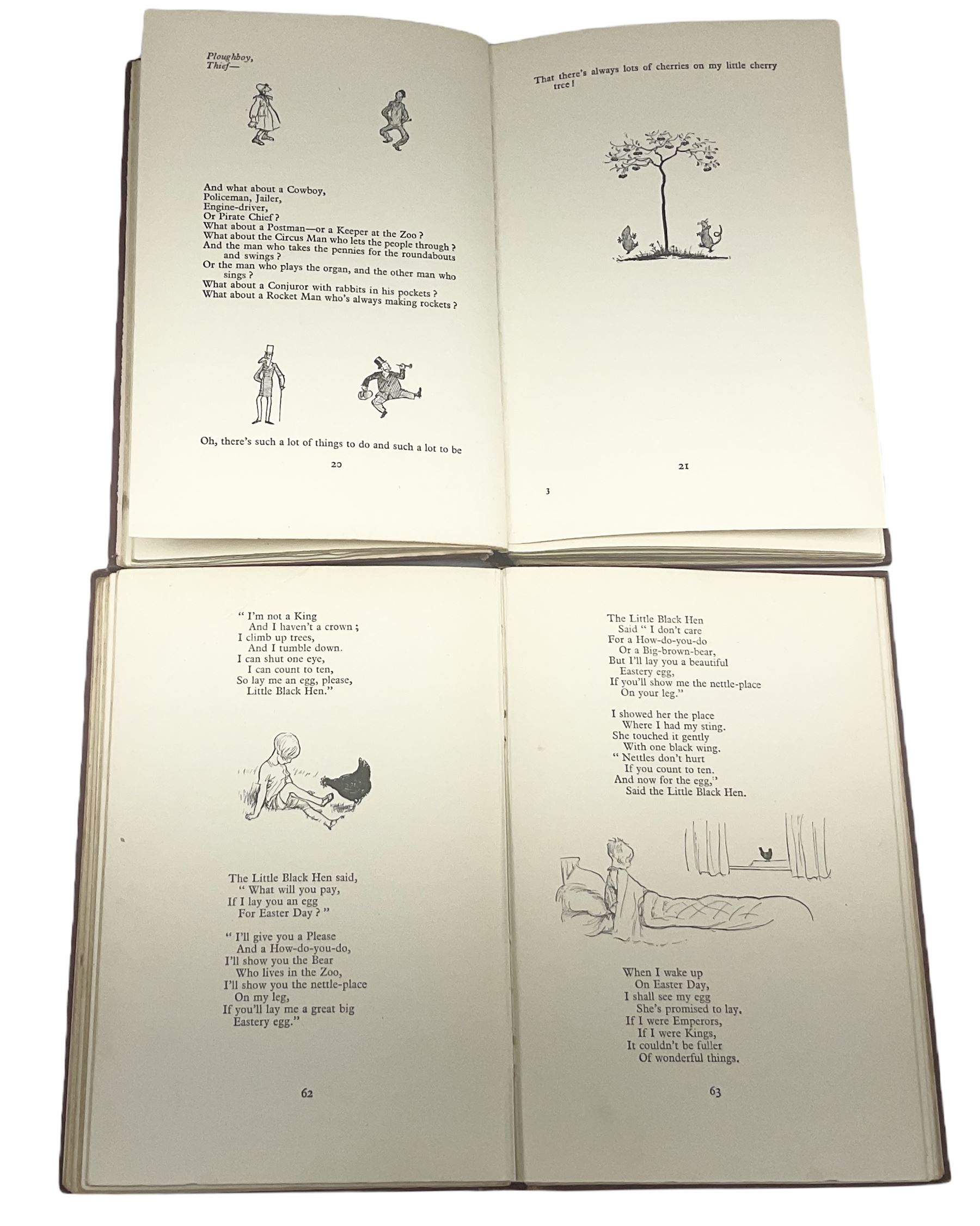 Five A.A. Milne Winnie The Pooh books illustrated by E.H. Shepard - The House at Pooh Corner. 1928. - Image 10 of 13