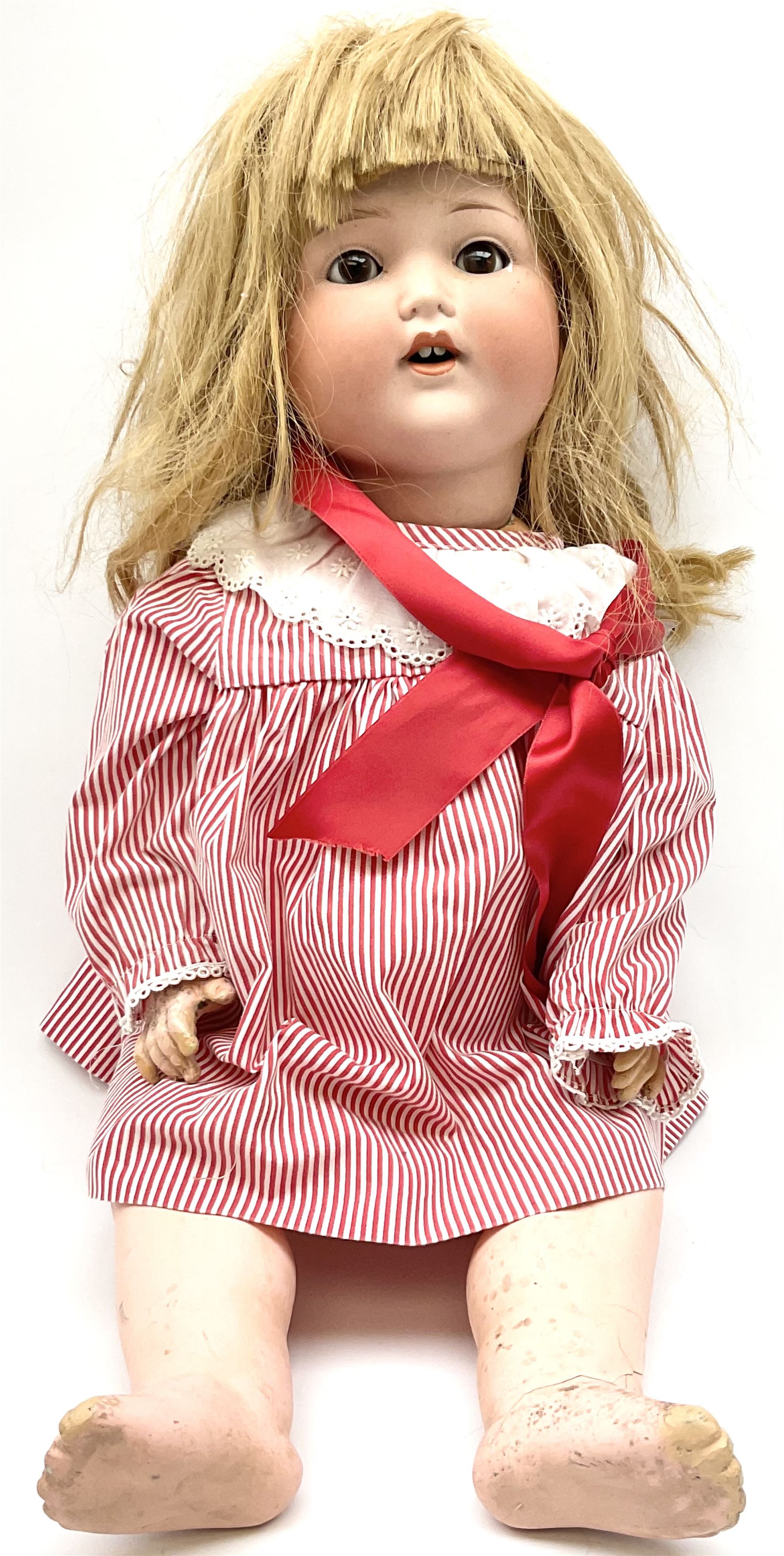 Armand Marseille Koppelsdorf bisque head doll with applied hair - Image 7 of 17