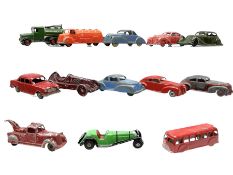 Various Makers - thirteen unboxed and playworn early die-cast models comprising Skybird tanker lorry