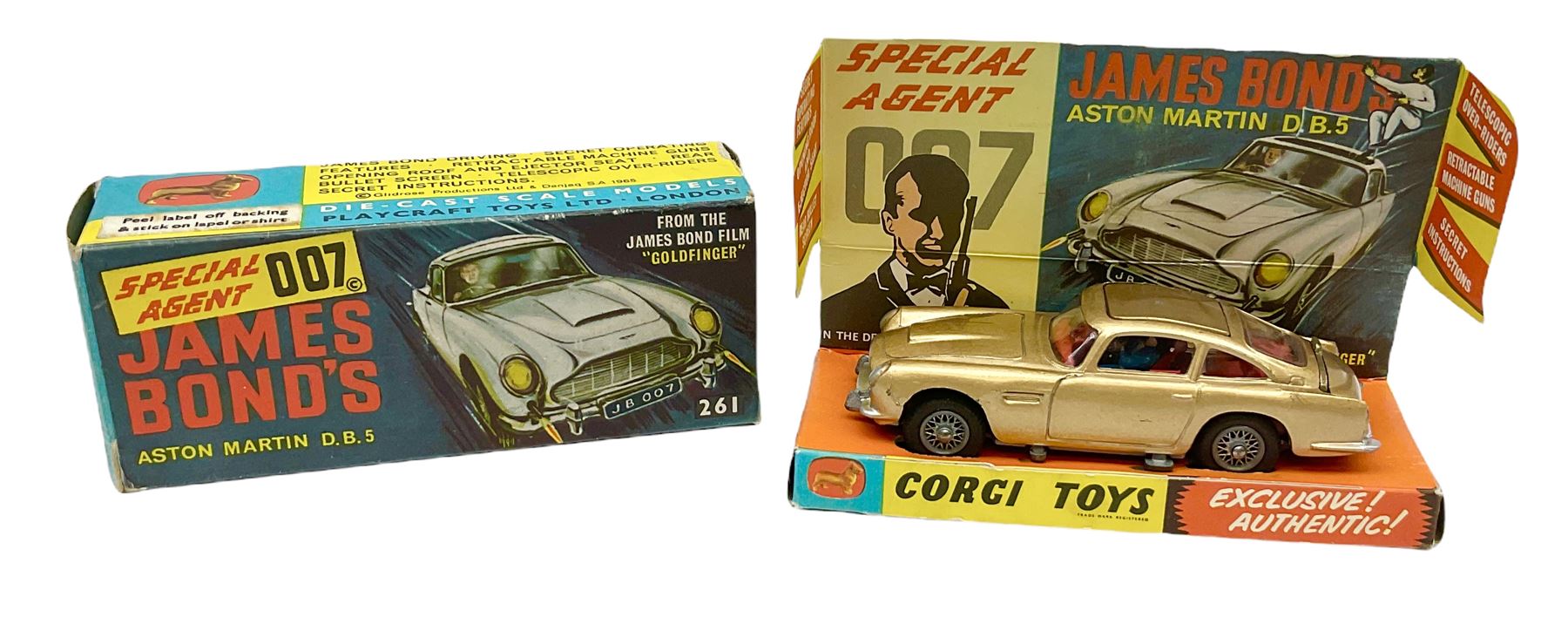 Corgi - No.261 die-cast model Special Agent 007 James Bond's Aston Martin DB5 from the James Bond Fi