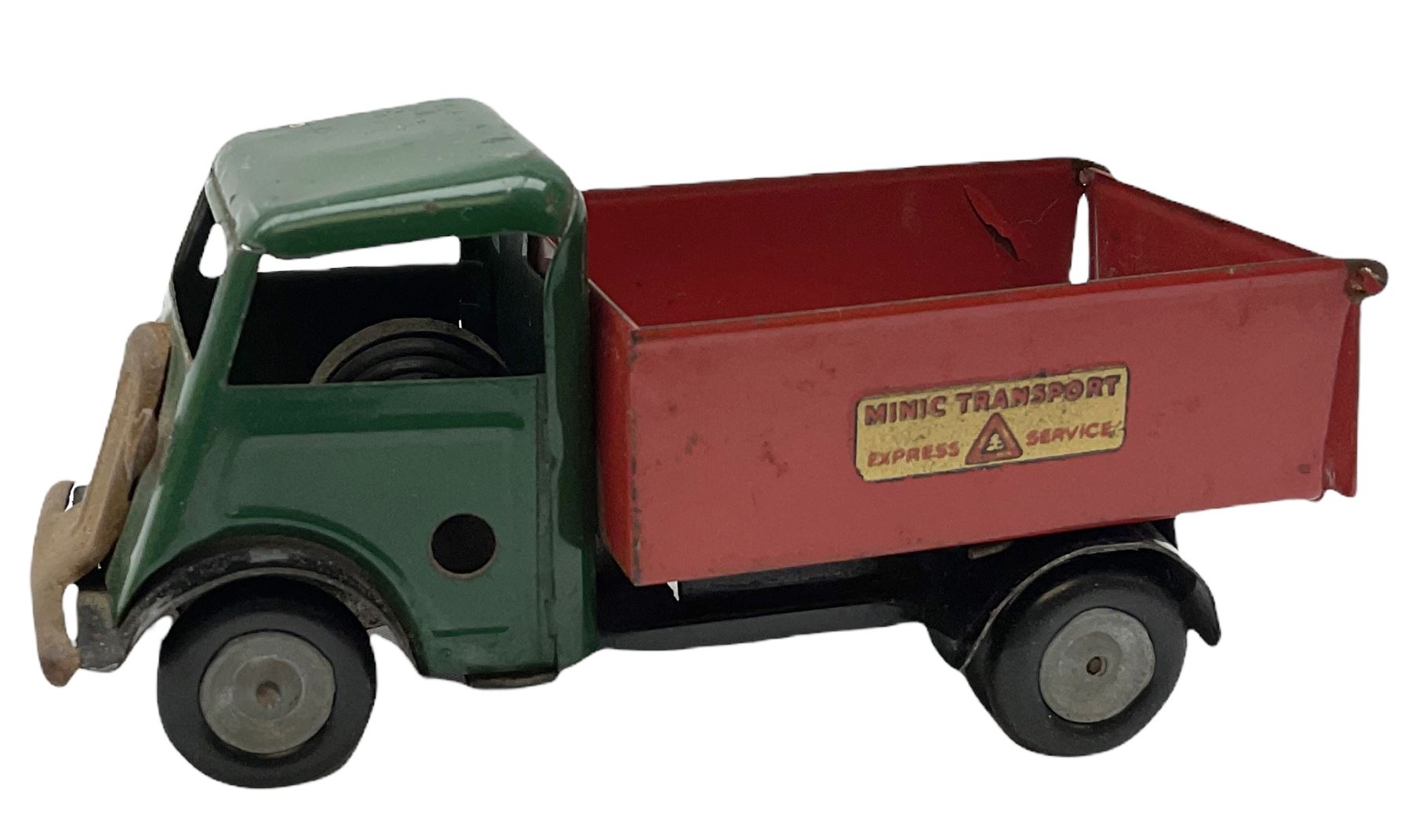 Eight Tri-ang Minic tin-plate/plastic clockwork vehicles comprising Tipper Lorry - Image 2 of 7