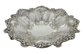 Early 20th century silver pedestal fruit bowl