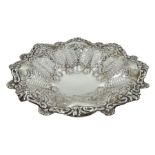 Early 20th century silver pedestal fruit bowl