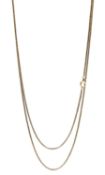 18ct gold long necklace chain