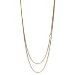 18ct gold long necklace chain