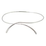 18ct white gold choker necklace