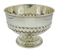 Silver pedestal bowl by Alexander Clark & Co Ltd