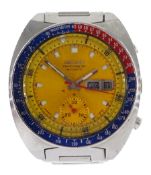 Seiko 'Pogue' chronograph stainless steel automatic wristwatch