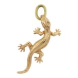 14ct gold lizard pendant/charm