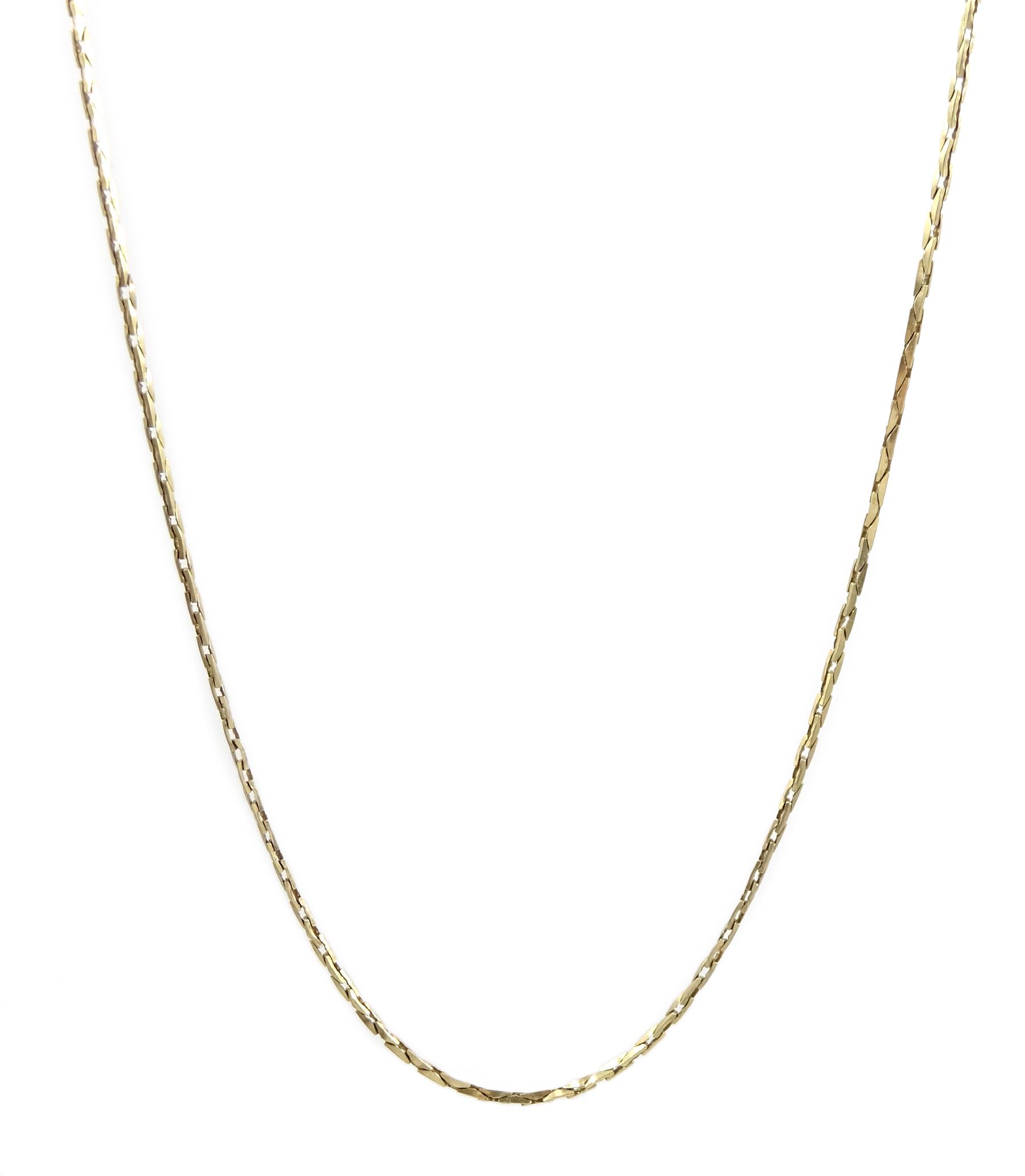 Gold chain necklace stamped 14K