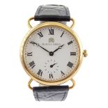 Bueche Girod 9ct gold wristwatch