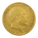 Edward VII 1905 gold half sovereign
