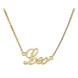17ct gold 'Leo' necklace
