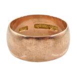 Early 20th century 9ct rose gold wedding band