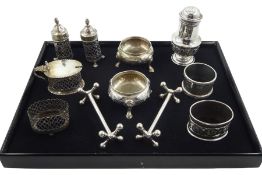 Pair of Victorian silver salts by Charles Stuart Harris