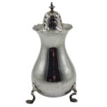 Edwardian silver sugar castor by Pearce & Son