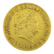 King George III 1818 gold full sovereign coin