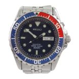 Seiko Kinetic divers 200m stainless steel wristwatch