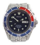 Seiko Kinetic divers 200m stainless steel wristwatch