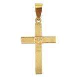 18ct gold cross pendant