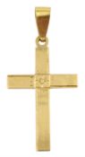 18ct gold cross pendant