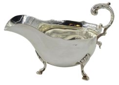 Silver sauce boat by Atkin Brothers