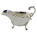 Silver sauce boat by Atkin Brothers